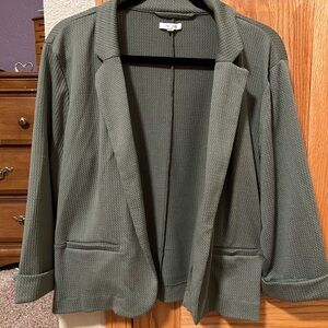Maurices Olive Textured Blazer